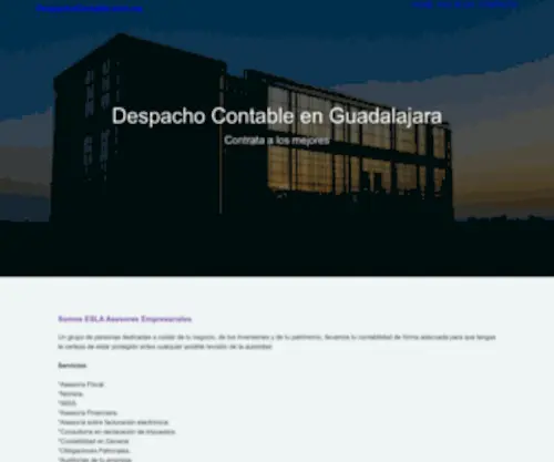 Despachocontable.com.mx(Despacho Contable en Guadalajara) Screenshot