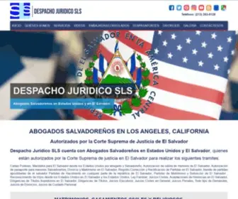 Despachojuridicosls.com(Abogados Salvadoreños en Los Angeles) Screenshot