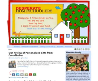 Desperatehomeschoolers.com(You are my God) Screenshot