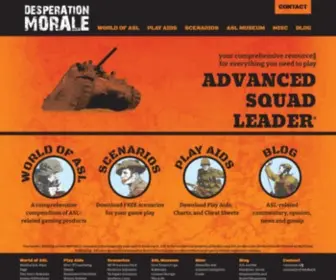 Desperationmorale.com(Comprehensive Resource for Advanced Squad Leader) Screenshot