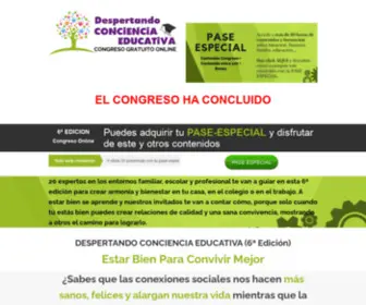 Despertandoconcienciaeducativa.com(Congreso Online Despertando Conciencia Educativa edicion6) Screenshot