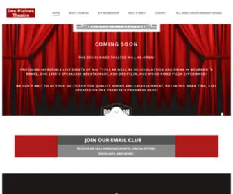 Desplainestheatre.com(Concert and Event Venue Des Plaines IL) Screenshot