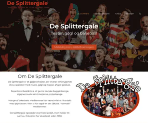 Desplittergale.dk(De Splittergale) Screenshot