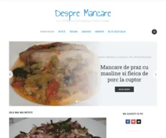Despremancare.ro(Despre Mancare.ro) Screenshot