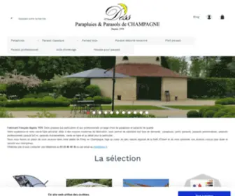 Dess.fr(Fabricant Français de Parapluie et Parasol) Screenshot