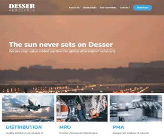 Desser.com(Desser Aerospace) Screenshot
