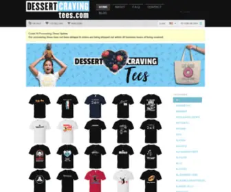 Dessertcravingtees.com(Dessert Craving Tees) Screenshot