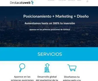 Destacatuweb.es(Otro sitio realizado con WordPress) Screenshot