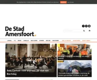 Destadamersfoort.nl(Nieuws uit de regio Amersfoort) Screenshot