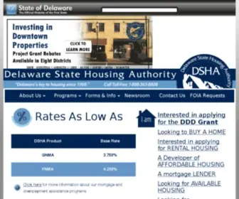 Destatehousing.com(State of Delaware) Screenshot