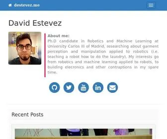 Destevez.me(David Estevez) Screenshot