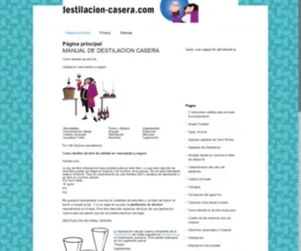 Destilacion-Casera.com(MANUAL DE DESTILACION CASERA Como destilar alcohol de calidad en casa barato y seguro) Screenshot