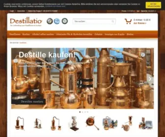 Destillatio.eu(Willkommen bei Destillatio) Screenshot
