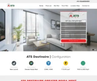 Destinairenoida.net.in(ATS Destinaire 3/4 BHK Flats) Screenshot