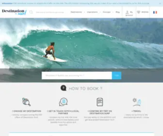 Destination-Surf.com(Accueil, Voyages et séjours surf autour du monde) Screenshot