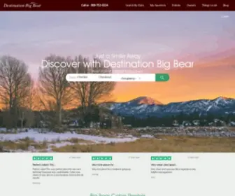 Destinationbigbear.com(Big Bear Cabins) Screenshot