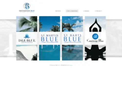 Destinationblue.com(The Luxury Villa Companies of Destination Blue) Screenshot
