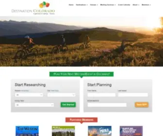 Destinationcolorado.com(Conference, Event and Meeting Facilities) Screenshot