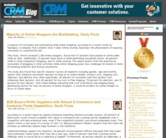 Destinationcrmblog.com(The leading resource for Customer Relationship Management) Screenshot