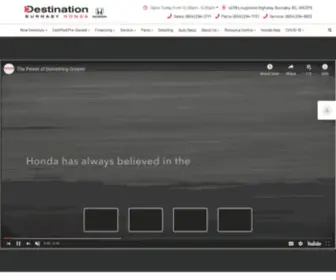 Destinationhonda.ca Screenshot