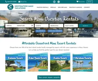 Destinationmauivacations.com(Destination Maui Vacations) Screenshot