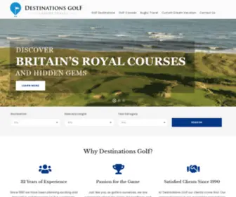 Destinations-Golf.com(Destinations Golf) Screenshot