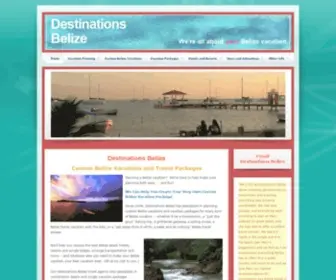 Destinationsbelize.com(Belize Vacations) Screenshot