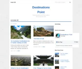 Destinationspoint.com(Travel blog about interesting locations from across the world) Screenshot