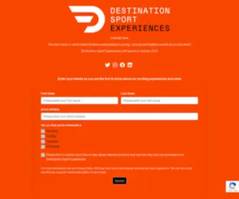 Destinationsportexperiences.com(Worldwide Sporting Events) Screenshot