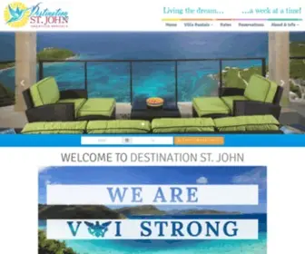 Destinationstjohn.com(Destination St John US Virgin Islands Rental Homes) Screenshot