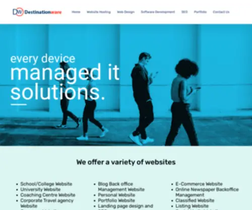 Destinationware.com(IT Company) Screenshot