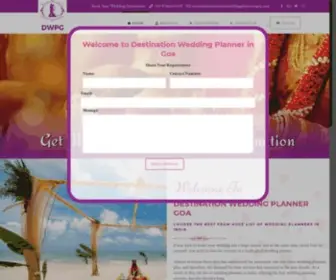 Destinationweddingplanneringoa.com(Destination Wedding Planner in Goa) Screenshot