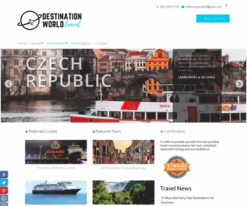 Destinationworldtravel.com(Destination World Travel) Screenshot