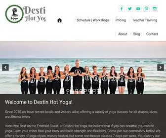 Destinhotyoga.com(Hot Yoga Destin) Screenshot