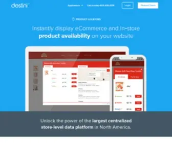 Destinilocators.com(Destini Product Locator and Store Locator Software) Screenshot