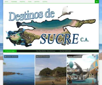 Destinosdesucre.com.ve(Destinos de Sucre) Screenshot