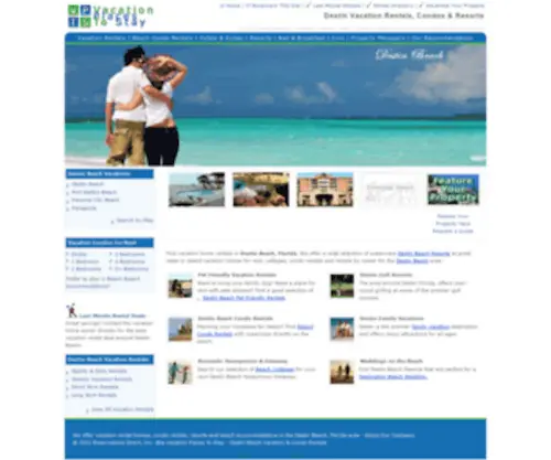 Destinplacestostay.com(Destin Beach Vacation Rentals) Screenshot