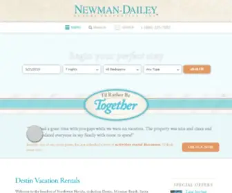 Destinvacation.com(Destin Vacation Rentals from Newman) Screenshot