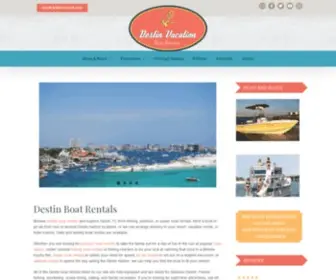 Destinvacationboatrentals.com(Destin Vacation Boat Rentals) Screenshot