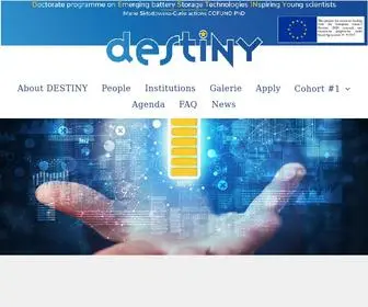 Destiny-PHD.eu(DESTINY PhD Programme) Screenshot