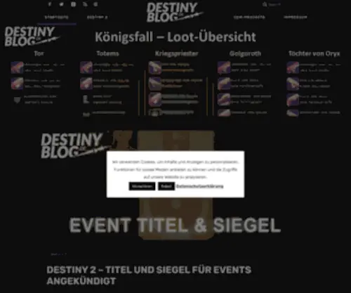 Destinyblog.de(Destinyblog) Screenshot