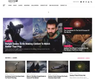 Destinynewshub.com(Destiny 2 News) Screenshot