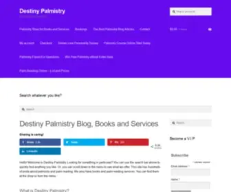 Destinypalmistry.com(Destiny Palmistry Hand Analysis Australia) Screenshot