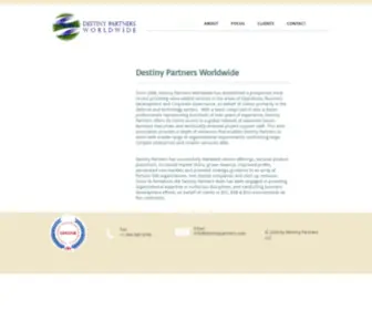 Destinypartners.com(Destiny Partners Worldwide) Screenshot