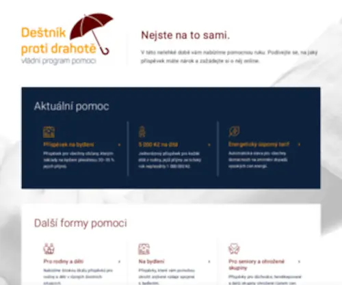 Destnikprotidrahote.cz(Deštník) Screenshot