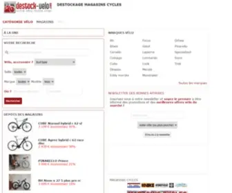 Destock-Velo.com(Destockage vélo) Screenshot