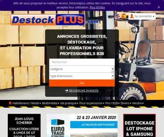 Destockplus.com(Destockage Grossiste Liquidation) Screenshot