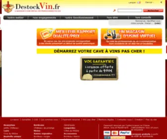 Destockvin.fr(Destockage vin français et vins pas cher) Screenshot