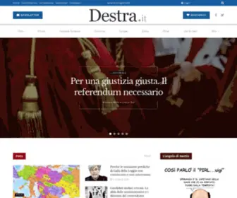 Destra.it(La rivista online della destra italiana e non solo) Screenshot