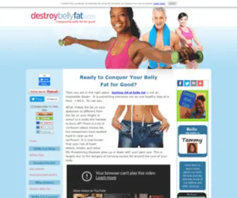 Destroybellyfat.com(Getting rid of belly fat) Screenshot